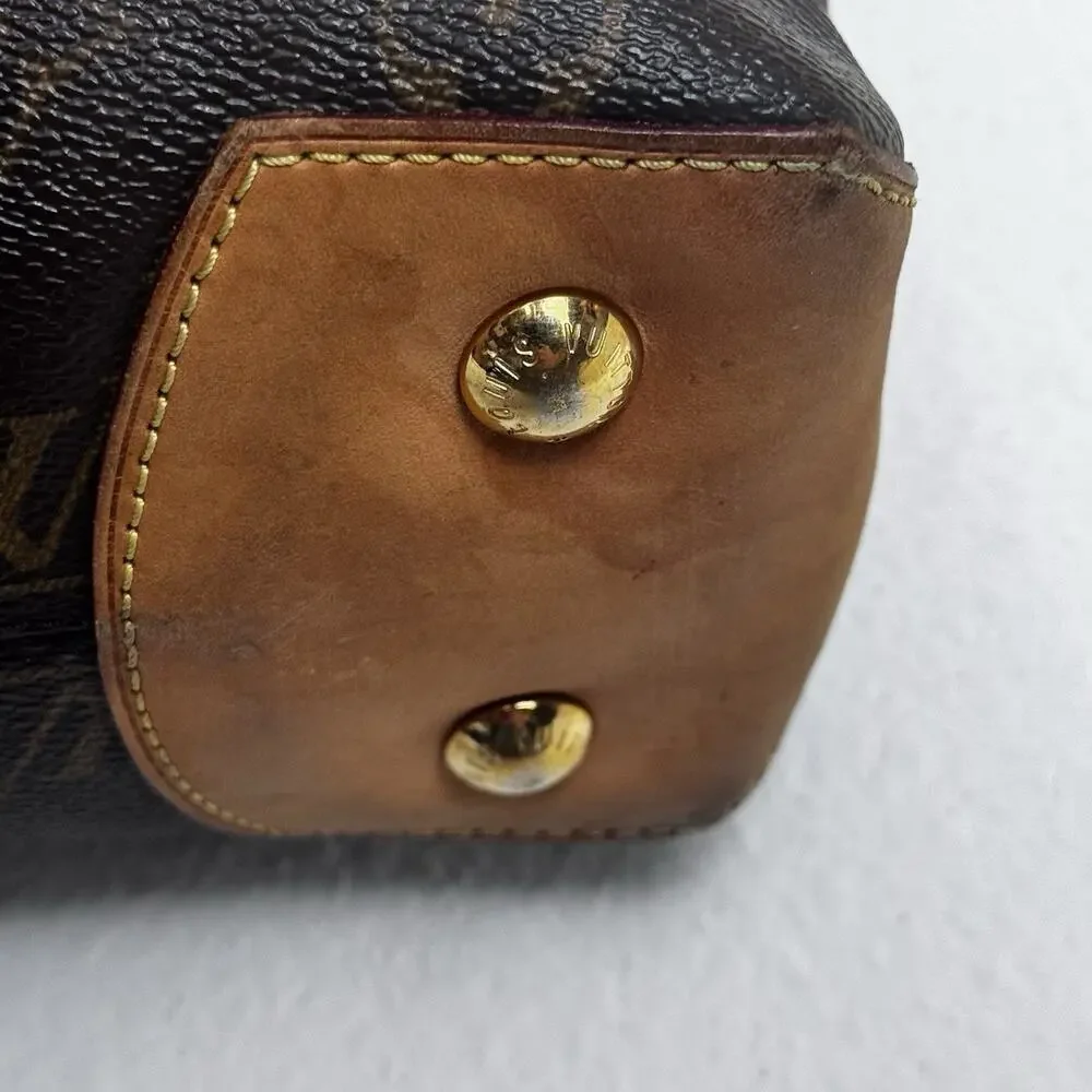 Vtg Louis Vuitton Wilshire PM Monogram Canvas Tote Bag Brown Y2K Preowned - Picture 9 of 16